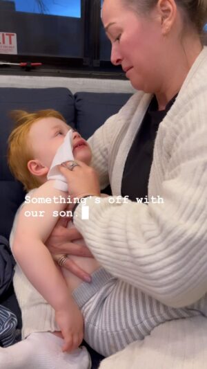 Jamie Otis Instagram - This was just moments before my baby became unresponsive, stopped breathing and his lips turned blue.😢

We had just got done hiking the badlands in South Dakota. He seemed completely fine during our hike. He wanted to be held which was off for him, but he had no signs of being even slightly sick.

I wasn't sure if I was being "paranoid" or "anxious" but my mama instincts were telling me something was "off" with him.

I just wasn't sure what?

I had a work phone call when we got home so I went in the bedroom while Doug fed the kids dinner.

When I came out Doug said Rexy seemed fine & even ate dinner.

I held him on the couch and felt him. He felt a little warm to me so I checked his temp. He had a mild fever of 101.4.

We IMMEDIATELY gave him Tylenol bc he's had febrile seizures before. I hoped we had caught it in time. Apparently, we did not.

And this time it wasn't quite the same as before.

With his previous seizures he'd twitch a lot, moan lightly, & foam at the mouth a little or throw up a little.

This time, his legs twitched briefly, his eyes had no focus and rolled to the back of his head, and then he stopped breathing for what seemed like forever.

I tried to stay calm for my daughter, but when I looked down at my baby with a grey face, blue lips, a limp body - completely unresponsive, not even twitching - I lost it.

I genuinely thought he was dying.😢

I ran out of our RV and screamed "help!!!!" like a maniac bc I thought we'd need to do CPR. 

Doug was on the phone with 911 the whole time & they worked so hard to get to us quickly.

Interior, South Dakota emergency personnel, THANK YOU FROM THE BOTTOM
OF OUR HEARTS!🙏🏼❤️

Once Hendrix became responsive and stable again Doug looked at me and said, "you have some instincts!"

Mamas, even if you think you're being "paranoid" or "anxious" — trust your instincts.💯❤️