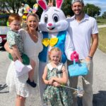 Jamie Otis Instagram - He is risen! Happy Easter from the Hehner’s. This is the first Easter living in our new home, and what a blessing this community is. We had breakfast with the Easter Bunny, an Easter Egg Hunt for all the kids, and then we finished the day participating in a golf cart Easter Parade. I thought it was a contest so we spent most of the day decorating our golf cart as an Easter Bunny….then I found out it’s actually just a parade of Easter themed golf carts that drive by every house and wave. 🤷🏼‍♂️🙃 Which was probably a good thing after seeing all of the other golf carts done up and looking ridiculously amazing. I think we did ok though, what do you think?? #heisrisen #happyeaster #easterbunny #family #pregnancylife #pregnancyannouncement #twins #love #dadlife #momlife #parenting #blessed #smilemore #positivevibes #dadsofinstagram #happy