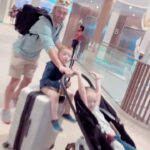 Jamie Otis Instagram - Name the truth and the lie🤥 It's not hard if you know us😂 ...WE'RE GOING ON OUR VERY FIRST CRUISE! 🚢 AHHH, I'm so excited!!! 🎉 In all seriousness, I'm so thankful to have married a man who isn't scared to change a diaper & push a stroller.👏 I feel blessed our children have a daddy who really *enjoy* being with them. He genuinely has just as much fun at home hanging with them as when we are out on a date night.🙏🏼❤️ ...We just got on the ship and it's unlike anything I've experienced!🤗 (We're on @royalcaribbean #iconoftheseas - if you're on the same ship & see us please say hi! We live meeting you!!💕) Holy moly, this ship is like a mini city/amusement park floating on water!🛥️ It is NUTTY!🤩 It has a huge water park, zip lines, live shows, several pools, ... everything you can think of you can find ... but we will most likely be at the kiddie splash pad the whole time knowing my kiddos.😝 I'll of course share everything on stories bc this thing is epic!🙌 Have you ever been on a cruise before?? I have a feeling we are going to LOVE this experience! 🎉I packed Dramamine juuuust in case, but I'm hoping none of us need it!🤞🏼😅