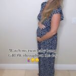Jamie Otis Instagram - It’s so amazing what a woman’s body can do!🥰 I absolutely LOVE being able to watch the twinnies bump grow!🤰👶👶 It genuinely inflates throughout the day and then by morning it’s back to being smaller again - and TMI, but it’s not like I’ve even gone to the bathroom yet!💩🤣 Anyone else ever notice that with their pregnancy?! With every pregnancy I’ve ever had I couldn’t wait for the bump to get bigger! I constantly ask Doug if he thinks I look pregnant & if my belly looks bigger - and he never really knows how to answer. 😆 😂 I’m finally starting to pop and I’m so dang excited about it!🤰🎉 I am embracing every single moment with this pregnancy bc this will be my last pregnancy…unless God decides to surprise us again!🙏😜🥰 Doug really doesn’t want more kids!🙈🚫but I swear with every baby I’ve lost and with how difficult it’s been to grow our family my desire for more kids GROWS! And the incredible JOY it is to raise Henley and Hendrix and also to watch my hubby be the most hands-on, loving, FUN, daddy - how could I not want a full house?!🤪🥰 People think I’m a lil cray cray for wanting so many kids, but I’m over here like how does anyone stop at one or two?!🤷🏼‍♀️ I’d have 100 if God would allow my body to grow ‘em, I could afford it and stay sane!🤣 I feel like people who’ve also suffered from infertility or pregnancy loss in the past may feel & understand what I’m saying?!?? ❤️🙏❤️ #secondtrimester #babybump #preggobelly #pregnancy #bump #twinpregnancy #preggolife
