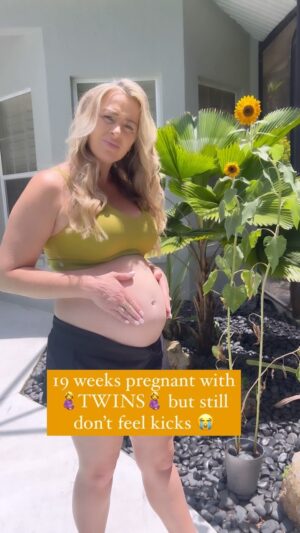 Jamie Otis Instagram - I LOVE feeling my babies move inside me as they grow!🙏🤰 I can’t wait to feel these twins grooving around in there!🥰 

I was feeling kicks with all my other pregnancies by 17 weeks, but baby A has an anterior placenta so I rarely feel a thing.😭 

The doc told me I should appreciate not feeling it while it lasts bc I have 4 arms and 4 legs - 👏8 extremities👏 - inside me that will be kicking and punching hard all day and night. Aaaand when he puts it like that I guess I should be thankful I can’t feel anything yet!😆 I will continue to wait patiently for their movements. ☺️

But Henley and Hendrix (Henley in particular) cannot wait to start feeling the kicks too!! 🥹 she asks me *every single day*🤪😅

These identical boys are so loved already! We just gotta get them names bc I feel like naming them helps me bond with them. And Baby A and Baby B just feels so clinical!😅

If they were girls we had a long list - we loved Haven, Hope, Havana, Hayleigh, Harley, Harbor, Holland and so many more for girls … for boys we are still grasping at straws?!?🤪😅

H names for boys are HARD though. Boy names in general are so much more difficult than girls for us!💯 Did you find it easy to name one gender over another? Or did you have more names for one gender than another?🤷🏼‍♀️

#pregnancydiary #pregnancyjourney #pregnantbelly #pregnantwithtwins #twinpregnancy #preggolife #secondtrimester