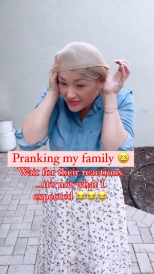 Jamie Otis Instagram - OMG Their reactions😂 I def wasn’t expecting those reactions!!!🤦🏼‍♀️😂 Haha 

They were on to me so fast!🤪😂 I guess I can’t pull off the red wig hairstyle very well?!?🤷🏼‍♀️

I dyed my hair blonder after I realized my little girl was going to be a tow-headed blondie. I never anticipated having a blonde haired kiddo bc I was dark haired. But she came out of me with the blondest hair (and if you remember I had super dark hair then). Her hair inspired me to add highlights to my hair bc I wanted to match her more!💁🏼‍♀️

Then Rexy came out and he was clearly a ginger (I was SHOCKED again with my baby’s hair color! How did Doug and I create a ginger baby?!?)😂

I thought maybe I should go strawberry blonde to match him a little too. But never committed to the red hair.

If these identical twin boys come out ginger too I will definitely be adding red highlights in my hair…!!!🥰

But after seeing how NONE of my family loved the bright red, I DEF WILL NOT be going this red! 😆 Clearly it isn’t my color!! 😂😂😂

PS I’m still celebrating teachers and nurses all week long!🩺🍎 I’m sending a Stanley or a lululemon belt back (your choice!) every day this week to a teacher 👩‍🏫 and a nurse!👩‍⚕️ just comment below on this post with a 🩺 or an 🍎 and I’ll know you want in! And feel free to tag all the teachers and nurses you want to help celebrate them!🎉 (I’ll be DMing winners every night! See my stories for winners!)💕

#prankvideo #redhair #mommymakeover #pranks #justforfun  #familygoals