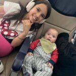 Jana Kramer Instagram - Roman’s first flight was a success 🙌🏼♥️ and I think he enjoyed it too …pic two 💙