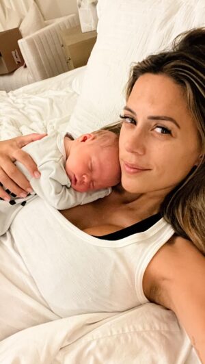Jana Kramer Instagram - Doesn’t feel like it in the moment but it goes by so fast, and then you’re holding the most precious angel that you prayed so hard for.