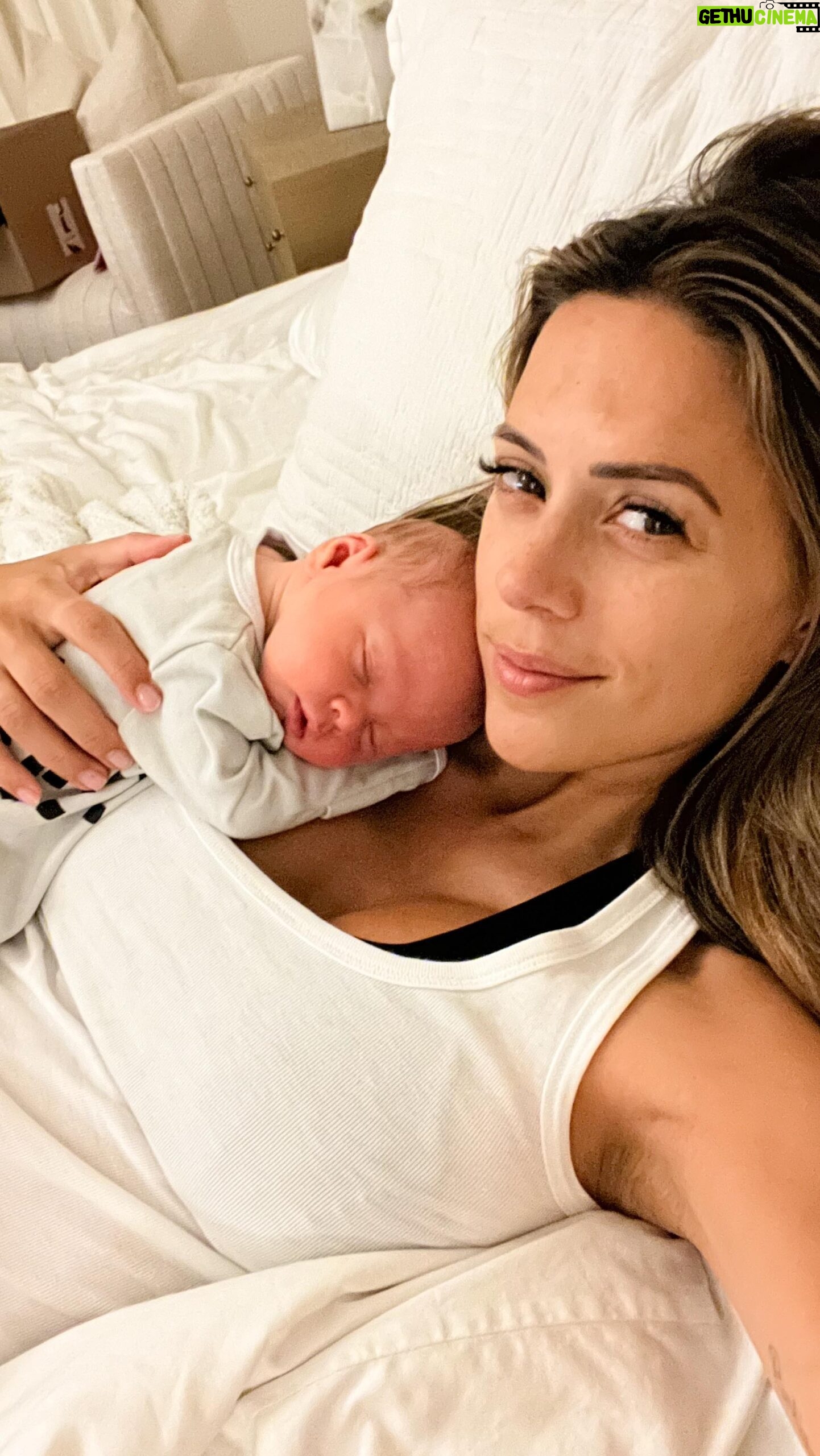Jana Kramer - 75.2K Likes - Doesn’t feel like it in the moment but it goes by so fast, and then you’re holding the most precious angel that you prayed so hard for.
