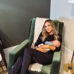 Jana Kramer Instagram – Sneak peek at Roman’s nursery featuring furniture from @namesake_home. Namesake’s timeless styles are all safe and built to last and grow with your family.  #createyours

We have the Winston 4 in 1 convertible crib in vintage iron, the Tanner 6-drawer dresser in warm white and the Crewe recliner & swivel glider in forest green velvet ✨ Shop now and use my code JANAKRAMER10 at my link in bio for 10% off!!