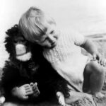 Jane Goodall Instagram - 🐾 Jane often talks about her beloved childhood companion, a dog named Rusty. While many think Rusty ignited Jane's passion for animals, Jane says that in fact, she was born loving animals. Rusty's friendship and intelligence played a different role in Jane's journey. 🐶💡 Rusty's companionship empowered her to challenge the skepticism she faced while earning her PhD. "It was Rusty’s friendship and intelligence that helped me to stand up to the Cambridge professors who told me that only humans had personality, minds, and emotions!" Rusty's companionship and the lessons he taught Jane allowed her to build upon her innate love for animals. 📷 the Goodall Family Alt text: Slide 1: A young girl with short blonde hair and pale skin (Jane Goodall) wearing shorts and a tank top sits on a stool in a backyard cradling a cat and smiling at the camera. Slide 2: A female toddler with blonde hair (Jane Goodall) hugging a plush chimpanzee toy that's almost the same size as her. Slide 3: A young girl with short blonde hair wearing a collared dress pushes a wheel barrow with a dog in it. The dog, Rusty, has a black coat with distinctive white patch on his chest. #JaneGoodall #JaneGoodallInstitute #FunFacts #AnimalWelfare #GirlsInScience #WildlifeConservation #Conservation #Wildlife #Pets