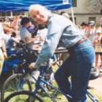 Jane Goodall Instagram – Happy Bike To Work Friday from the Jane Goodall Institute! 🌍🚲
Did you know that choosing to cycle over driving can significantly reduce your carbon footprint? Jane always says that what you do makes a difference, and you have to decide what difference you want to make. So the next time you commute, consider pedaling closer to a sustainable future! 🚴
#JGI #JaneGoodall #BikeToWork #JaneGoodallInstitute
📸: JGI/Mary Lewis
Alt Text:
A photo of a feminine person with grey hair, Dr. Jane Goodall, posing on a blue bicycle in front of a crowd of people.