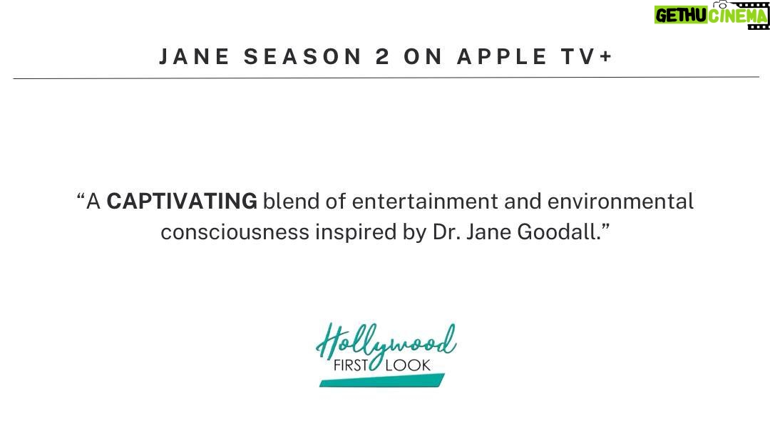 Jane Goodall Instagram - 🌿🎬 Season 2 of Jane, the series inspired by Dr. Jane Goodall, is here and the buzz is real! 📺💚 Follow Jane Garcia, an imaginative young environmentalist who idolizes Dr. Jane Goodall, as she goes on adventures with her best friend, David, and a stuffed chimpanzee named Graybeard in order to protect the wild animals of the world! 👀🍃 Why watch Jane? It’s more than just entertainment—it’s a journey into the heart of environmental consciousness. If you're drawn to stories that combine education with enchantment, Jane is your perfect match. . . . @appletv @sinkingshipent @theavalouisemurchison @themasonblomberg #JaneOnAppleTV #Season2 #DiscoverNature #EcoAdventure #WatchParty #JaneGoodall #JaneGoodallInstitute #Activism #Conservation #AppleTV #KidsSeries #Imagination
