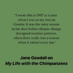 Jane Goodall Instagram - Through her pioneering studies on chimpanzees & ongoing dedication to worldwide conservation efforts, @janegoodallinst continues to embody hope and actionable change for our planet. In honor of #EarthDay, we asked her to tell us more about three of her books. Read on for her insights, and don’t miss Jane, a live-action series inspired by Goodall’s work, now streaming on @AppleTV.