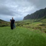 Janel Parrish Instagram - Had the best time at @kualoaranch exploring the beautiful property and visiting where @c_long and I got married 5 and a half years ago 🥹 my mama even planted a taro plant 🥰 thank you as always to our Kualoa Ranch ohana 🤍