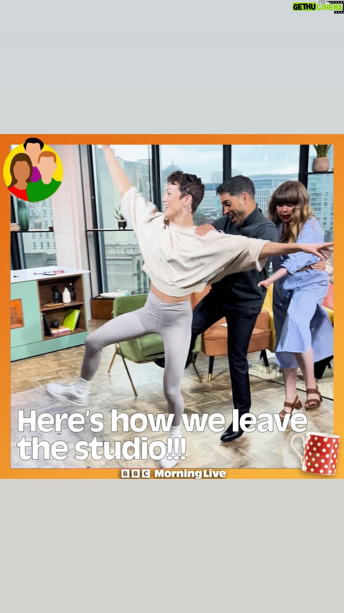 Janette Manrara Instagram - π₯ Ever wondered how the Morning Live team leave the studio once the show has finished? πΊπ #Conga