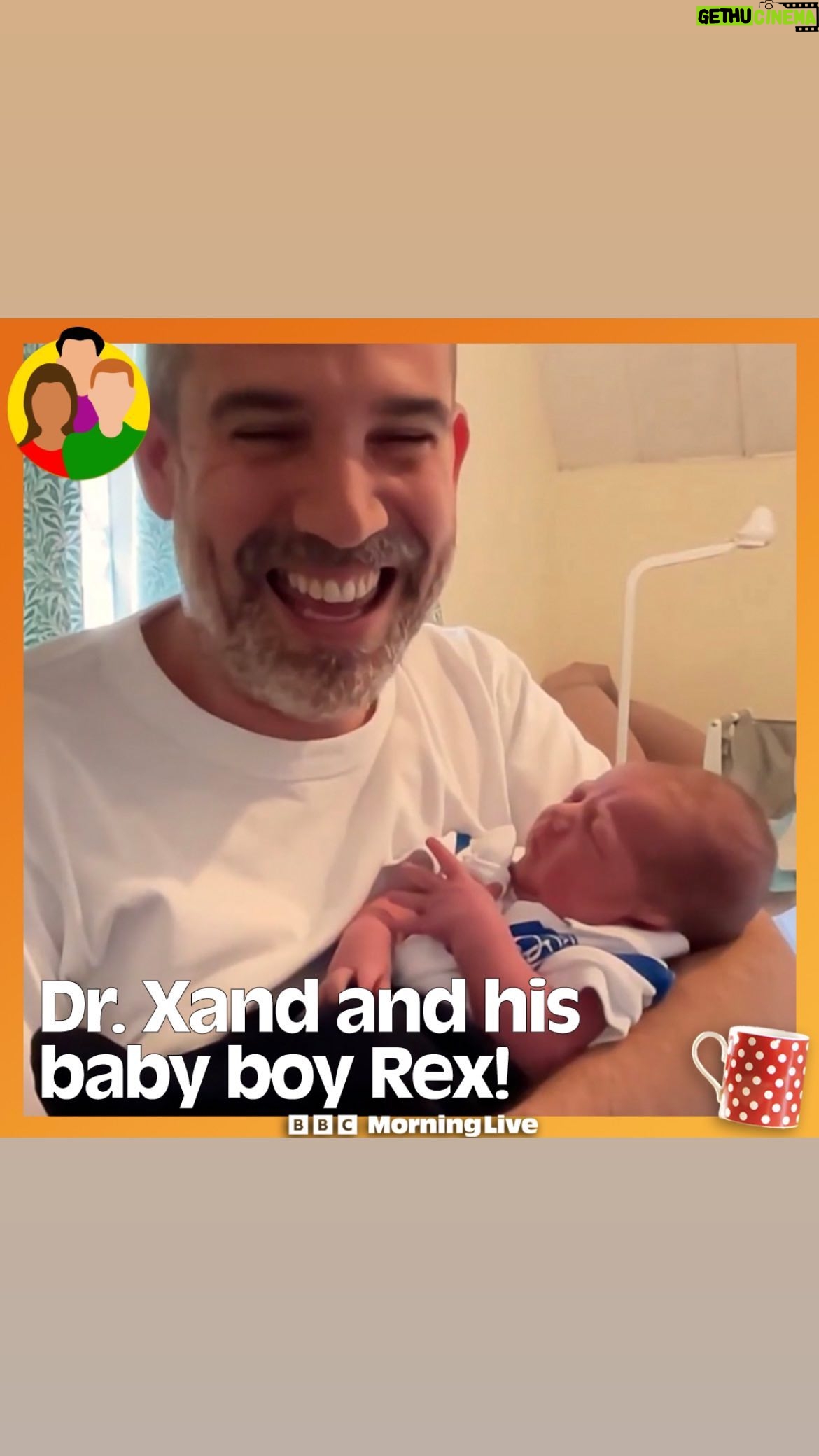Janette Manrara Instagram - 👶 Making his Morning Live on-screen debut, baby Rex with Daddy Dr. Xand! ❤️