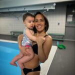 Janette Manrara Instagram - Today’s was Lyra’s first day in the pool AND her first swimming lesson! She loved it and so did mummy. Thank you @puddleducksmidcheshire for creating such a beautiful environment for our new little swimmer. Happy to report we’re heading back next week! 🌊 @adam_peaty would be proud 👏🏼 #puddleducksswimminglessons #puddleducksmidcheshire #learn2swim #lifeskills