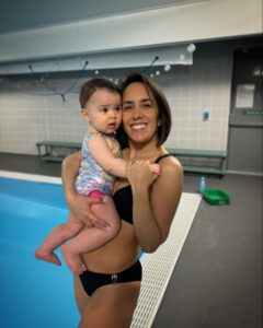 Janette Manrara Instagram - Today’s was Lyra’s first day in the pool AND her first swimming lesson! She loved it and so did mummy. Thank you @puddleducksmidcheshire for creating such a beautiful environment for our new little swimmer. Happy to report we’re heading back next week! 🌊 @adam_peaty would be proud 👏🏼 #puddleducksswimminglessons #puddleducksmidcheshire #learn2swim #lifeskills