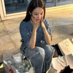 Jang Gyu-ri Instagram – 팬분들의 사랑 가득 담긴 짱뀰분식🍊 맛있게 잘 먹었습니다 고마워요 오늘도 무사히 촬영 완료🫡