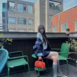 Jang Won-young Instagram - 🧡☁️☁️ @miumiu #MiuMiu #MiuArcadie #AD