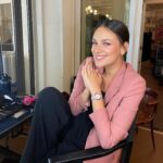 Janina Uhse Instagram – On a mission… Coming soooon 🎀

Anzeige, weil markiert 
Shooting w// 
@breitling_germany