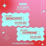 Janine Gutierrez Instagram – Dive into the shopping extravaganza at @benchtm’s flagship store in @zaloraph until November 16. Score amazing discounts using the code BENCH1111 for 20% off when you spend a minimum of P2195 and 1111PRIME for 11% off with a minimum spend of P995 (on selected items only). Shop ‘til you drop! 💧💧