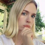 January Jones Instagram - Stupid selfie but seriously pondering if I should stop using so many serums/avoiding the sun and just get #paulrudd to donate me his blood 🧛🏻‍♀️