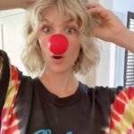 January Jones Instagram - Join me and @rednosedayusa in their mission to end child poverty. A donation of ANY size will help build healthy futures for all children. Donate at rednoseday.org(link in bio) @rednosedayusa #NosesOn