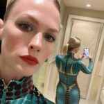 January Jones Instagram - 🤹‍♀️overdressed? or underdressed? for a Carnival themed holiday party. So fun @charlizeafrica 🎪CHARNIVAL 🤡