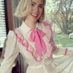 January Jones Instagram - 💖 @rodarte