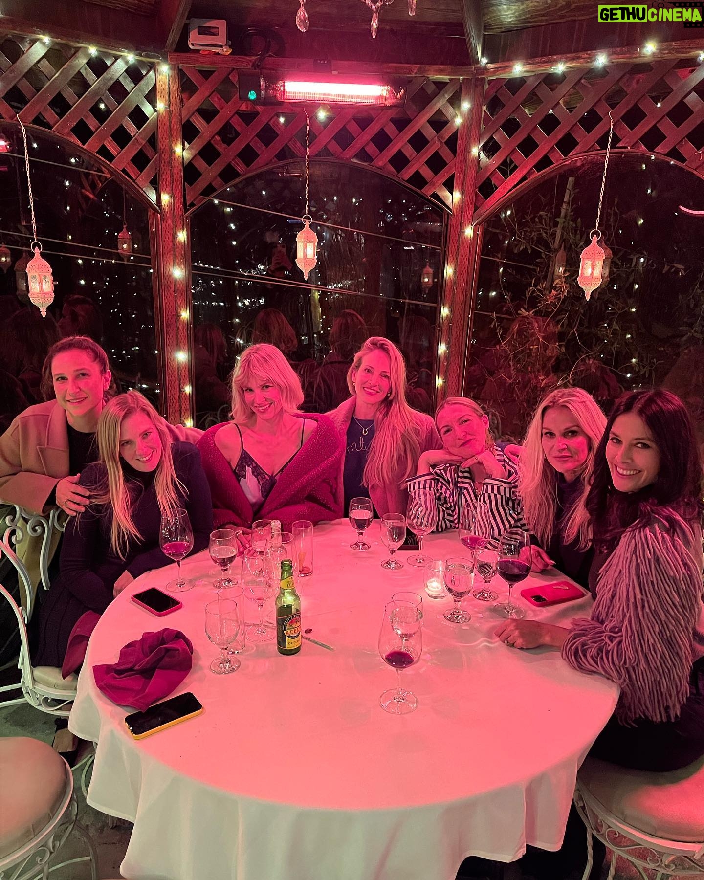 January Jones Instagram - Here’s to me, Mrs. Robinson 🎶 belated bday dinner with my girls!
