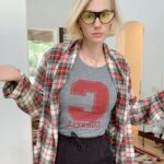 January Jones Instagram - Being a good Mom means participating in my son’s school “pajama day”. I’m just here to support.