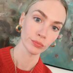 January Jones Instagram – Waiting for the zoom link password..