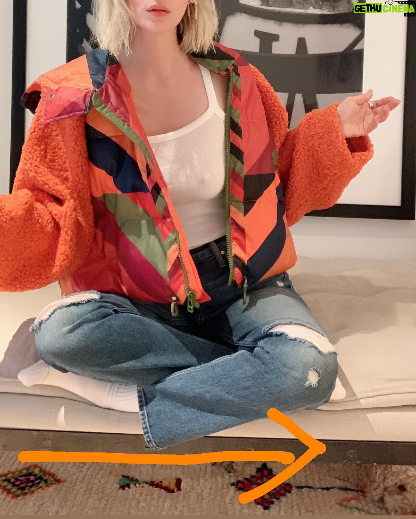 January Jones Instagram - Pretending I’m not in SoCal in 90 degree heat
