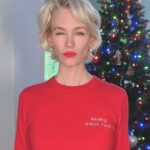 January Jones Instagram - Shopping for the holidays can be hard.. apparently finding a cute personalized gift is not haha, thanks @naadam.co #RGF #cashmere #ad #monogram