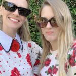 January Jones Instagram - Sister just showed up dressed the same as me. Black pants too. Soulmates or relationship conformity?