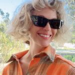 January Jones Instagram – Before and after. Thought I’d wake up with Marilyn Monroe hair but..