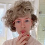 January Jones Instagram - Be wary of wearing night curlers, be very wary. 😫