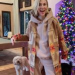 January Jones Instagram - She’s a friggin camera hog,(says the dog).