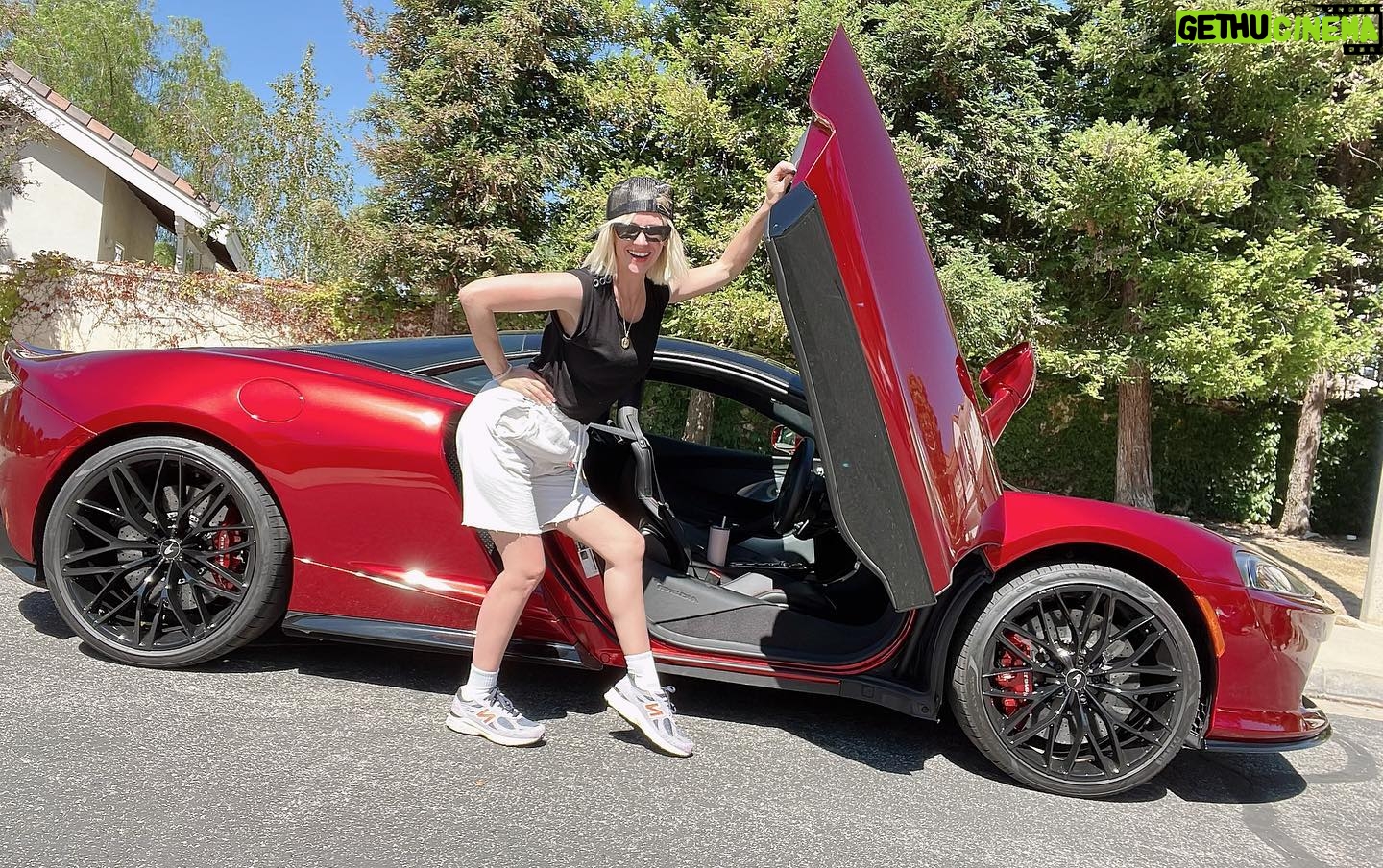 January Jones Instagram - #BigDadEnergy I’ll take your cute girl with a fast car pic and raise you