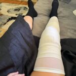 January Jones Instagram – Possibly the cutest I’ve ever looked. Knee surgery ✔️thanks Dr. Gerhardt for fixing my meniscus. NBA here I come. #goWarriors #ImOnDrugs