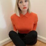 January Jones Instagram - In time out but tryin to look like I shouldn’t be.