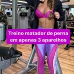 Jaque Khury Instagram - Foram 3 exercícios que o @betotrugillocoach passou para quadríceps, apoiando as costas pois ando com uma dorzinha. Então foram 5 séries com progressão de carga e amplitude , descanso e hoje acordei super aiiiii….sentindo o treino… Look @bellaferrarimodafitness