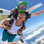 Jasmine Luv Instagram - This was the most exciting, thrilling, CRAZIEST thing I’ve ever done in my life! But so rewarding to have been able to experience such beauty! Checked something off my bucket list! Watch the full video on our YouTube Luv N Slim @luvnslim #GodisGood #Skydiving #Hawaii