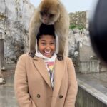 Jasmine Luv Instagram - 📍Gibraltar, Spain Y’all! I had a whole Barbary Ape on my head 😳😂 The bucket list is shrinking ❤️🐒 @luvnslim