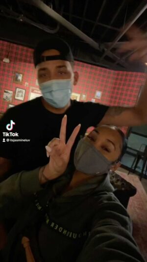Jasmine Luv Instagram - One thing about us…we’re always gonna have fun 😆❤️🎯 @luvnslim @tallguycarreviews_  Check out all the new videos on our YouTube, Luv N Slim