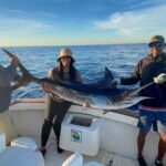 Jasmine Luv Instagram - Call me Captain Luv man! Ya girl just reeled in an over 100 lb Marlin!! Definitely a proud and dope moment! It took 30 loooong minutes to reel that big boy in!! S/O to my baby @tallguycarreviews_ for continuously motivating me and cheering me on!! I definitely would have quit had it not been for him 🤣 He too caught a Marlin!! The crazy thing is, just 3 days prior we went Marlin fishing for 8 hours and caught NO MARLIN! We decided to try again and caught TWO!! 🙌🏽 Blessings! Like I always say, Timing Is Everything! Head over to @luvnslim and watch this video because it was LEGENDARY to say the least! 🔥🐟🎣 #MarlinFishing #Cabo