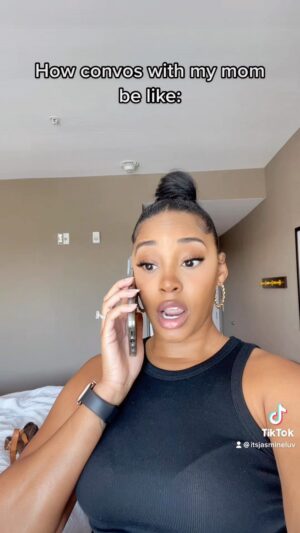 Jasmine Luv Instagram - One thing about me and my mama….oh we gonna dish the tea together honey and she gonna be the FIRST one I call 😂😂😂😂