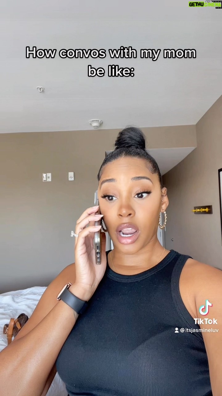 Jasmine Luv - 22.7K Likes - One thing about me and my mama….oh we gonna dish the tea together honey and she gonna be the FIRST one I call 😂😂😂😂
