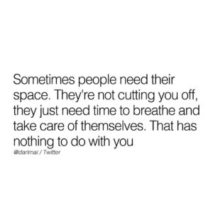 Jay Shetty Instagram - Leave a “YES” below if you’ve felt this👇 Don’t take it personally if someone isn’t including you in every aspect of their life. It’s okay to take time to yourself ❤️