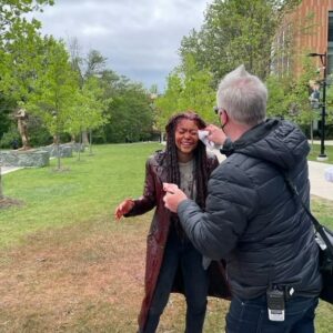 Jaz Sinclair Instagram - some bts :) Thanks for tuning in!! @genv