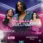 Jazmine Sullivan Instagram - secrets out 😎 can’t wait for my sis @arilennox to join us tomorrow night in Atlantic Cityyy