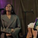 Jazmine Sullivan Instagram – You guys supported this so much I had to throw it on my YouTube channel￼️💜Watch my performance of “Girl Like Me” with the amazing H.E.R. from NPR’s Tiny Desk! Link in Bio